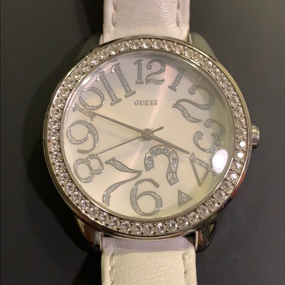 Guess white watch